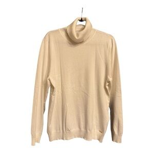 Women’s Calvin Klein Cream Turtleneck Sweater Size XL New Without Tags